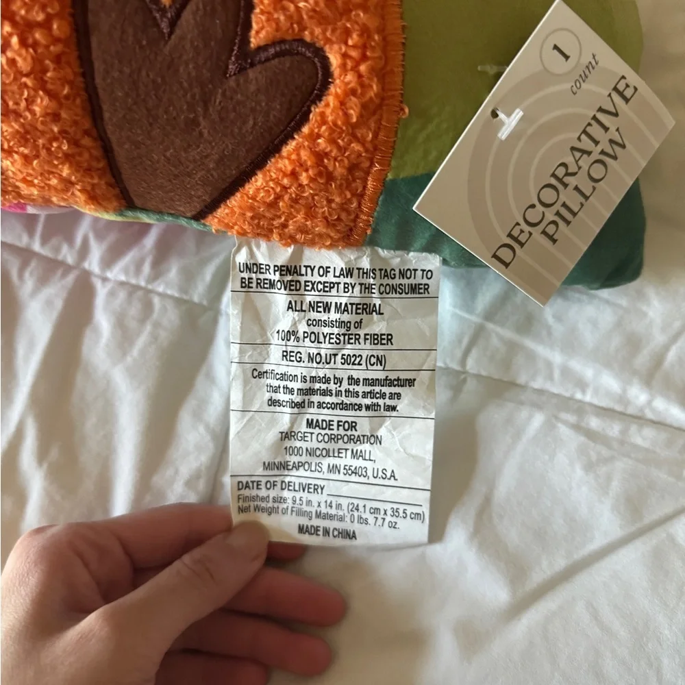 Turkey Decorative Pillow – New With Tags – Fall / Thanksgiving Decor